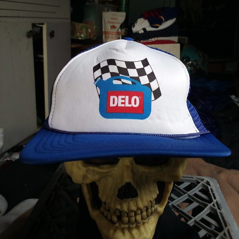 Deadstock Vintage Delo Racing Snap Trucker Hat Cap